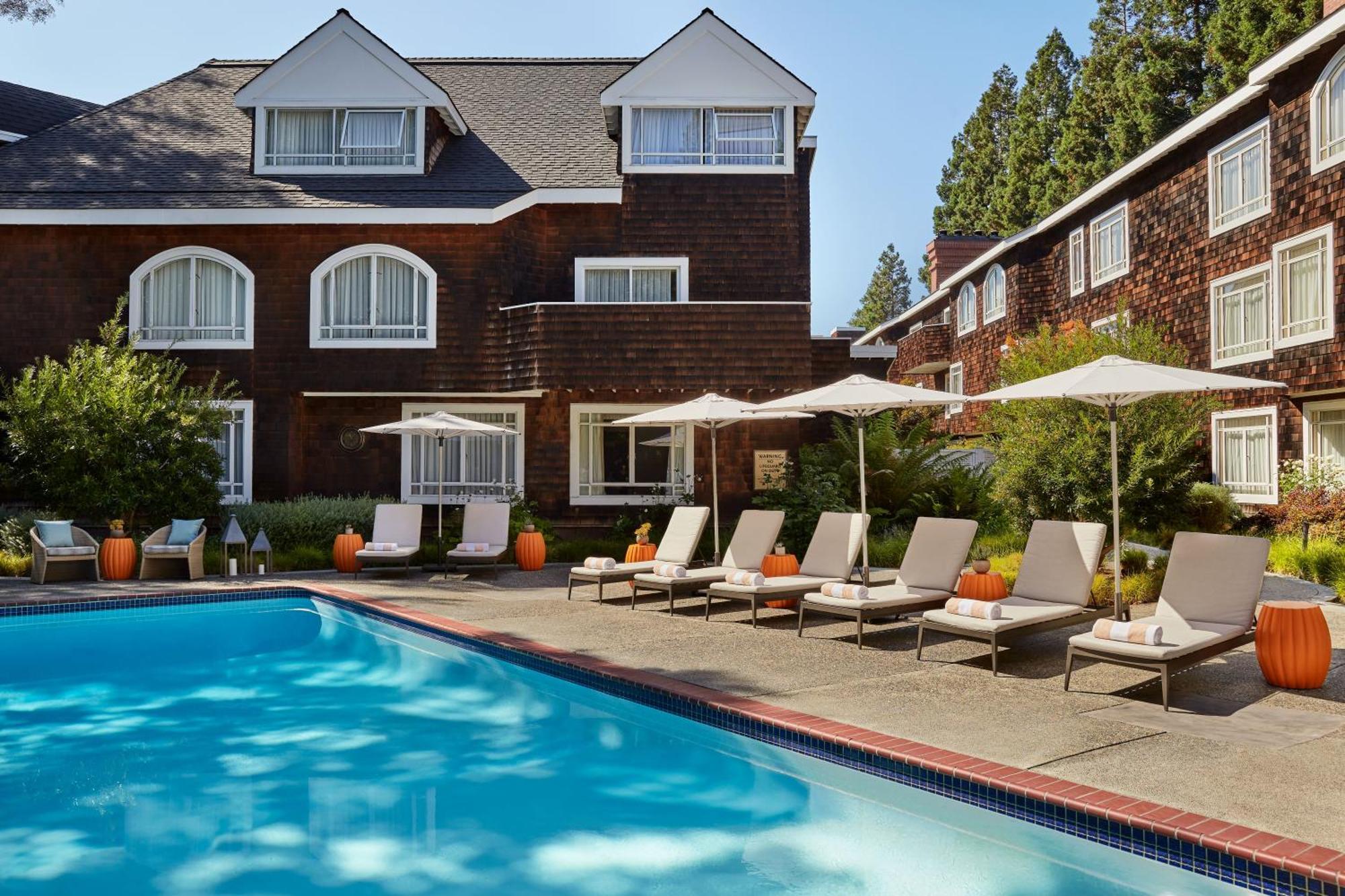 The Stanford Park Hotel Menlo Park Exterior foto